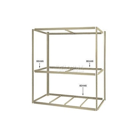 Global Equipment 36" Long Tan Single Rivet Beam 254CP40